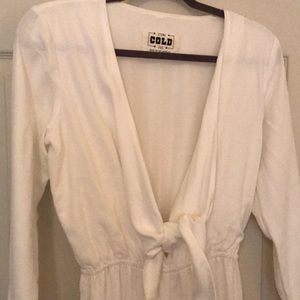 Stone Cold Fox White Flared Jumpsuit